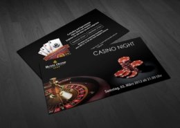 Flyer für Casino Night im "Hotel Olymp"